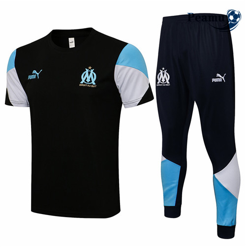 Peamu - Kit Camisola Entrainement foot Marsella + Pantalon Preto 2021-2022