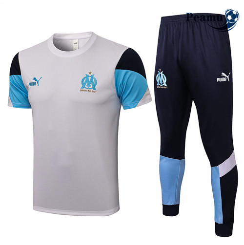 Peamu - Kit Camisola Entrainement foot Marsella + Pantalon Branco 2021-2022