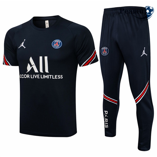 Peamu - Kit Camisola Entrainement foot Jordan PSG + Pantalon Azul Marinho 2021-2022