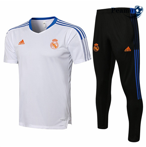 Peamu - Kit Camisola Entrainement foot Real Madrid + Pantalon Branco 2021-2022