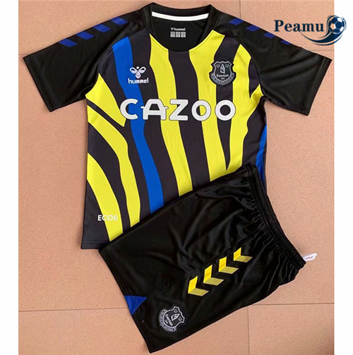 Peamu - Camisola Futebol Everton Crianças Gardien de but Preto 2021-2022