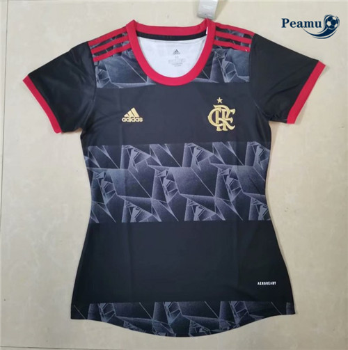 Peamu - Camisola Futebol Flamengo Mulher Terceiro Equipamento 2021-2022