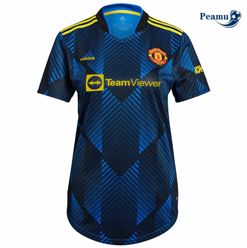 Peamu - Camisola Futebol Manchester United Mulher Terceiro Equipamento 2021-2022
