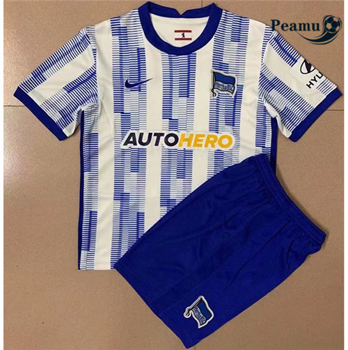 Peamu - Camisola Futebol Hertha Berlin Crianças Principal Equipamento 2021-2022