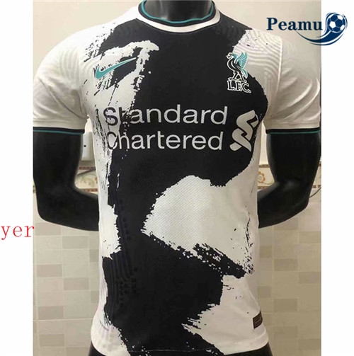 Peamu - Camisola Futebol Liverpool Player Version Branco 2020-2021