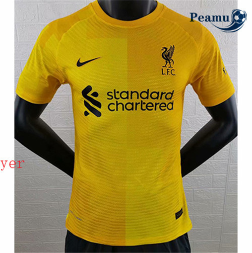 Peamu - Camisola Futebol Liverpool Player Version Gardien de but Amarelo 2021-2022