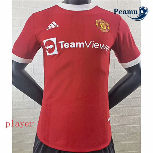 Peamu - Camisola Futebol Manchester United Player Version Principal Equipamento 2021-2022