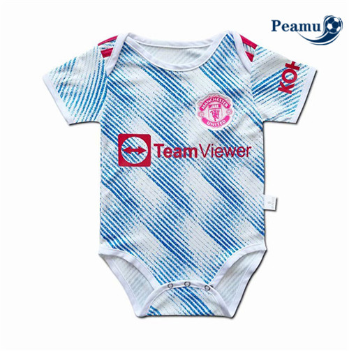 Peamu - Camisola Futebol Manchester United Alternativa Equipamento baby 2021-2022