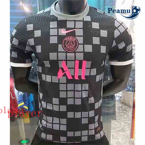 Peamu - Camisola Futebol PSG Player Version Preto 2020-2021