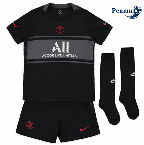 Peamu - Camisola Futebol PSG Crianças Terceiro Equipamento 2021-2022