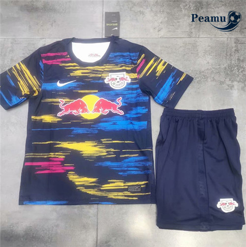 Peamu - Camisola Futebol Bull Leipzig Crianças Alternativa Equipamento 2021-2022