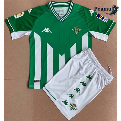 Peamu - Camisola Futebol Real Betis Crianças Principal Equipamento 2021-2022