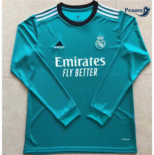 Peamu - Camisola Futebol Real Madrid Terceiro Equipamento Manche Longue 2021-2022