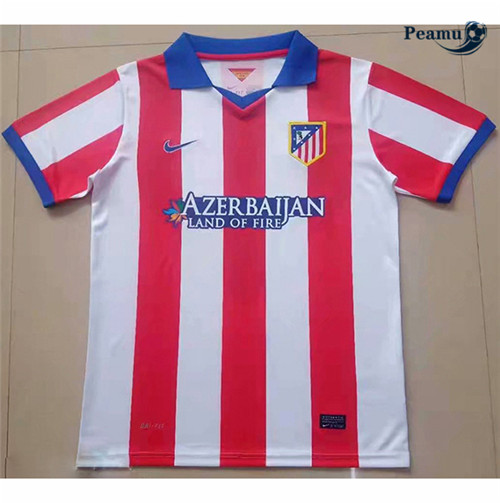 Peamu - Camisola Futebol Retro Atletico Madrid Principal Equipamento 2014