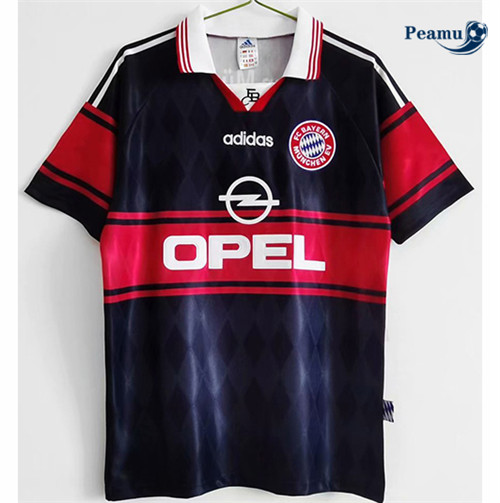 Peamu - Camisola Futebol Retro Bayern de Munique Alternativa Equipamento 1997-98