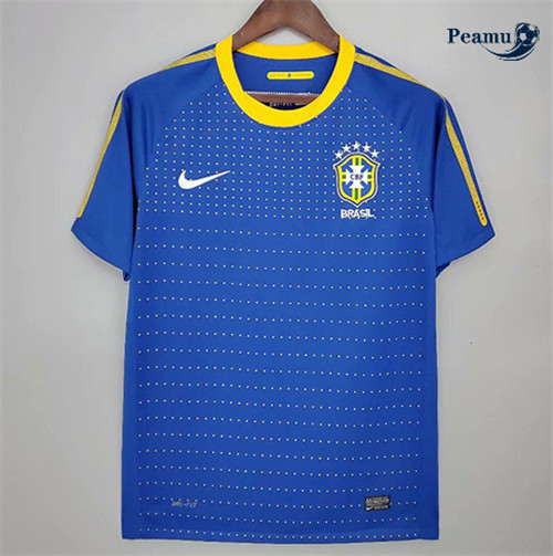 Peamu - Camisola Futebol Retro Brasil Principal Equipamento 2010