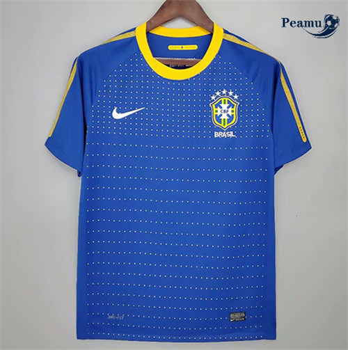 Peamu - Camisola Futebol Retro Brasil Principal Equipamento 2010