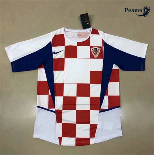 Peamu - Camisola Futebol Retro Croácia Principal Equipamento 2002