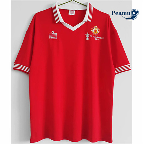 Peamu - Camisola Futebol Retro Manchester United Principal Equipamento 1977