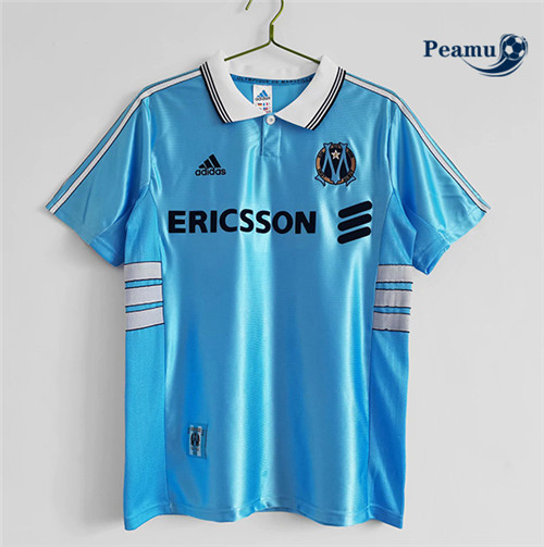 Peamu - Camisola Futebol Retro Marsella Alternativa Equipamento 1998-99