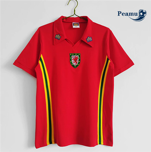 Peamu - Camisola Futebol Retro Wales Principal Equipamento 1970