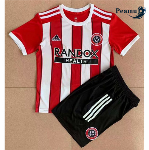 Peamu - Camisola Futebol Sheffield United Crianças Principal Equipamento 2021-2022