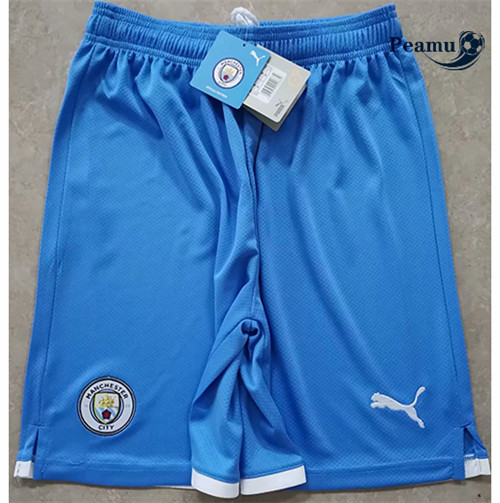 Peamu - Camisola Calcoes Futebol Manchester City Azul 2021-2022