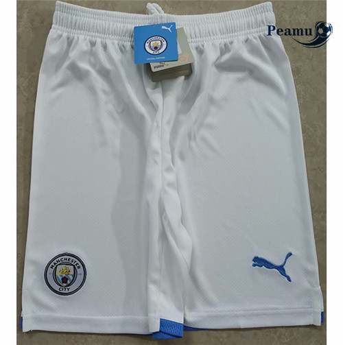 Peamu - Camisola Calcoes Futebol Manchester City Branco 2021-2022