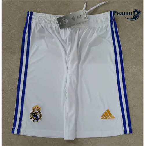 Peamu - Camisola Calcoes Futebol Real Madrid Principal Equipamento 2021-2022