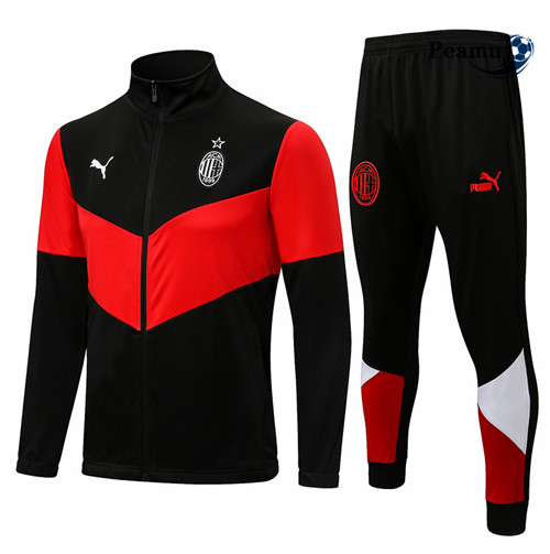 Peamu - Casaco de Fato de Treino AC Milan Preto 2021-2022