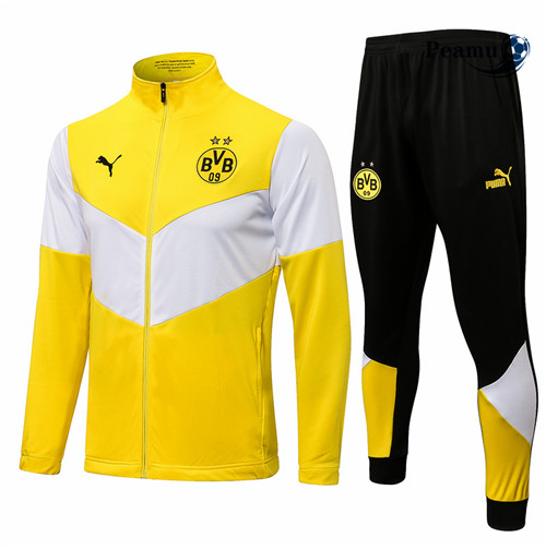 Peamu - Casaco de Fato de Treino Borussia Dortmund Amarelo 2021-2022