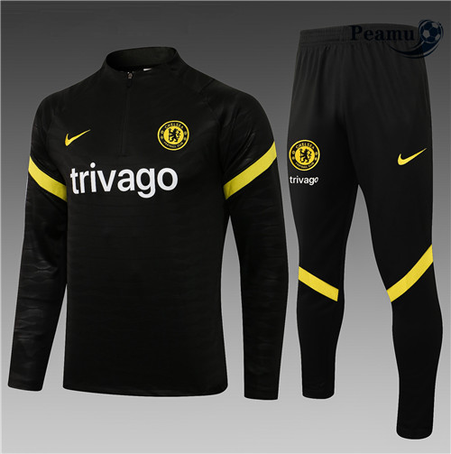 Peamu - Fato de Treino Chelsea Crianças Preto 2021-2022
