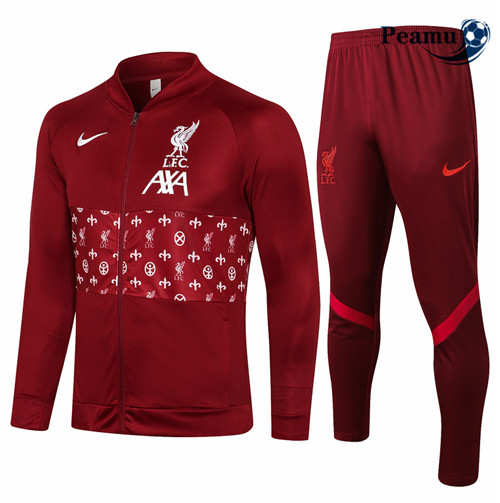 Peamu - Casaco de Fato de Treino Liverpool Bordeaux 2021-2022