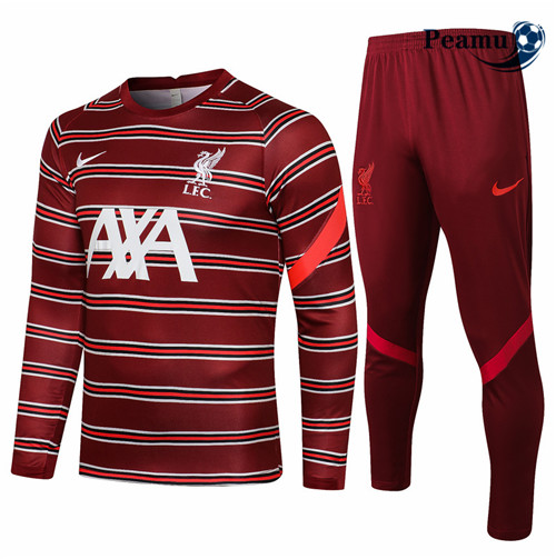 Peamu - Fato de Treino Liverpool com capuz Bordeaux 2021-2022
