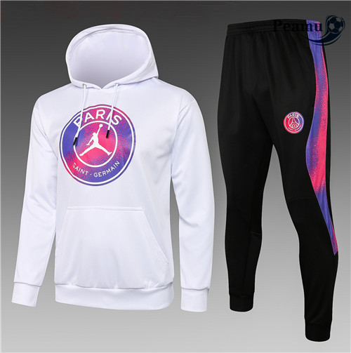 Peamu - Sweat de Fato de Treino Jordan PSG Crianças Branco 2021-2022