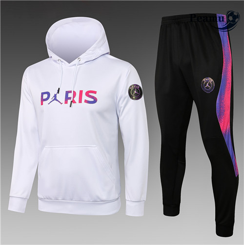 Peamu - Sweat de Fato de Treino Jordan PSG Crianças Branco 2021-2022