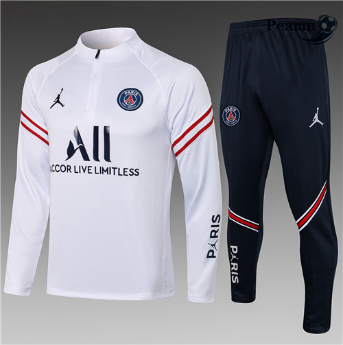 Peamu - Fato de Treino Jordan PSG Crianças Branco 2021-2022