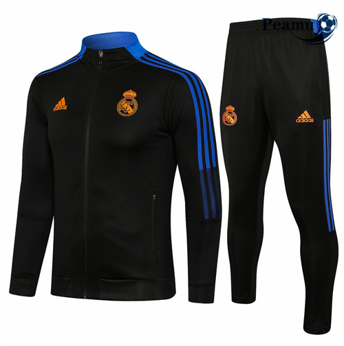 Peamu - Casaco de Fato de Treino Real Madrid Preto/Azul 2021-2022