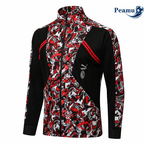 Peamu - Jaqueta Futebol AC Milan Vermelho 2021-2022