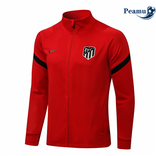 Peamu - Jaqueta Futebol Atletico Madrid Vermelho 2021-2022 Coronel Rond