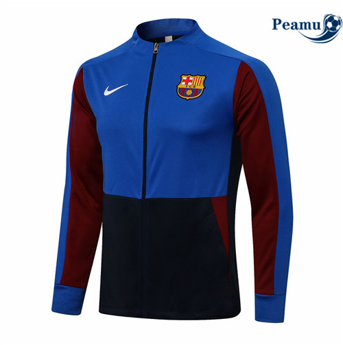 Peamu - Jaqueta Futebol Barcelona Azul 2021-2022