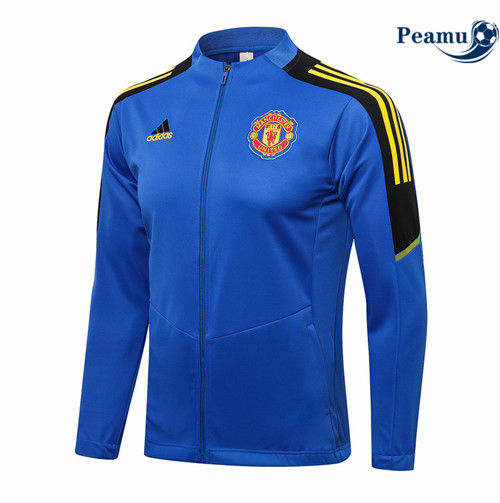 Peamu - Jaqueta Futebol Manchester United Azul 2021-2022