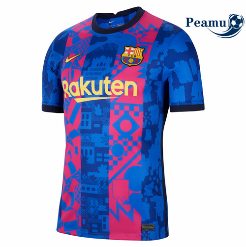 Camisola Futebol Barcelona Terceiro Equipamento 2021-2022