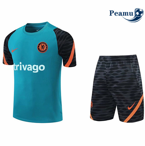 Camisola Futebol Chelsea training Azul 2021-2022