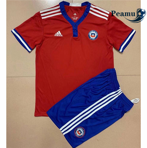 Camisola Futebol Chile Crianças Principal Equipamento 2021-2022