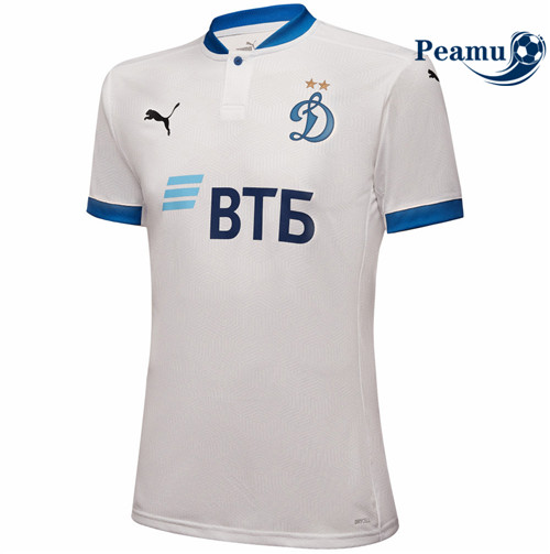 Camisola Futebol Dynamo Moscow Alternativa Equipamento Branco 2021-2022