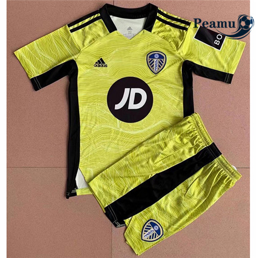 Camisola Futebol Leeds united Crianças Gardien de but Amarelo 2021-2022