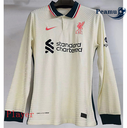 Camisola Futebol Liverpool player version Alternativa Equipamento Manche Longue 2021-2022