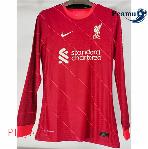 Camisola Futebol Liverpool Player Version Principal Equipamento Manche Longue 2021-2022