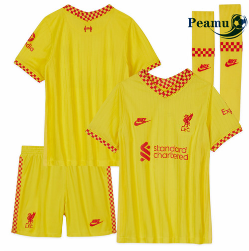 Camisola Futebol Liverpool Crianças Terceiro Equipamento 2021-2022